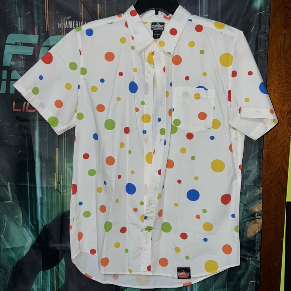 The Suicide Squad Polka-Dot Man Button-Up